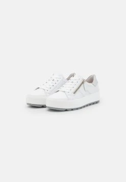 Gabor Comfort Sneakers Laag - Weiss/Silber -Verfijnd Schoen Winkel 052d35954f6142e088a0b445032be61a
