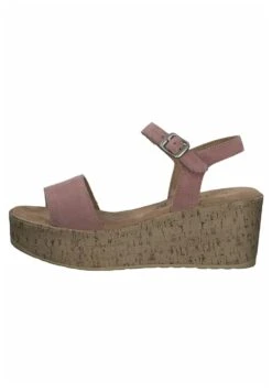 S.Oliver Sandalen Met Sleehak - Rose