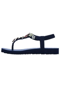 Skechers Meditation - Teensandalen - Navy Mitobuck/ Rhinestone Trim
