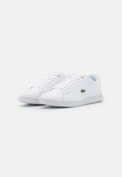 Lacoste Carnaby Evo- Sneakers Laag - White/Light Pink -Verfijnd Schoen Winkel 2565fe7f1cf74988abba47df38002eab
