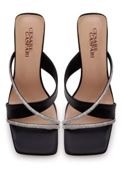 1659 - Cesare Gaspari High Heeled Sandals Leather High Heeled Sandals - Sandals - Cesare Gaspari - Muiltjes Met Hak - Black 18 1659 - Cesare Gaspari High Heeled Sandals Leather High Heeled Sandals - Sandals - Cesare Gaspari - Muiltjes Met Hak - Black -Verfijnd Schoen Winkel 3a37db9c0ad74dc18fca0db70700c67a