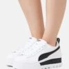 Puma Mayze Wedge - Sneakers Laag - White/Black -Verfijnd Schoen Winkel 3a75379a1af84906aacd855c10f70d75
