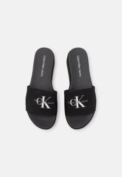 Calvin Klein Jeans Flatform Monogram - Muiltjes Met Hak - Black -Verfijnd Schoen Winkel 3d09cbb517d34452900e2ef85d0a6b6f