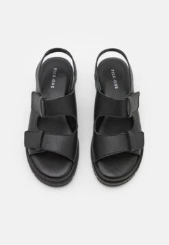Pier One Leather- Sandalen - Black 13 Pier One Leather- Sandalen - Black -Verfijnd Schoen Winkel 416cf047752b46fead206d52841da020