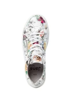 Jana Sneakers Laag - White Flower -Verfijnd Schoen Winkel 4d479c90f5c341c4bdf5554f312fb078