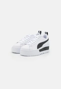 Puma Mayze Wedge - Sneakers Laag - White/Black -Verfijnd Schoen Winkel 4e6f323101794b62a3eec4dddfb1f587