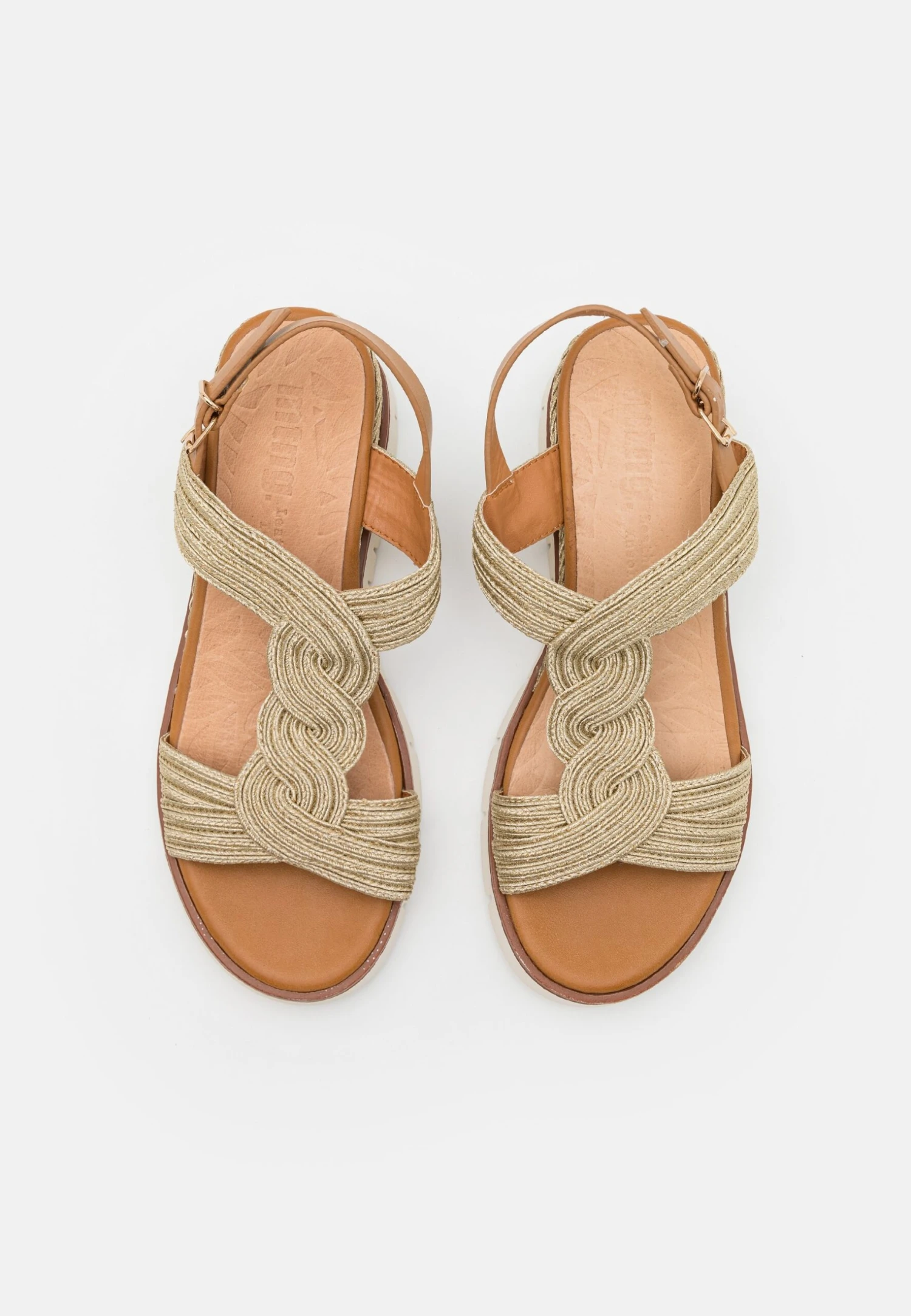 MTNG Klein - Sandalen Met Sleehak - Thread Braid Oro 8 MTNG Klein - Sandalen Met Sleehak - Thread Braid Oro - Afbeelding 6