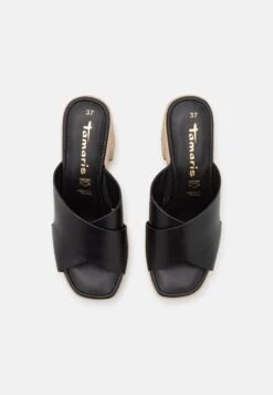 Tamaris Muiltjes Met Hak - Black -Verfijnd Schoen Winkel 5baf87b1122443c6982c585c4bb563e3