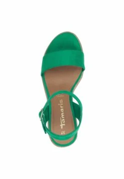 Tamaris Sandalen Met Sleehak - Green -Verfijnd Schoen Winkel 5e836029260c430986d2eb36c8158127
