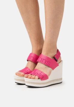 Calvin Klein Jeans Webbing - Sleehakken - Raspberry Sorbet