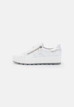Gabor Comfort Sneakers Laag - Weiss/Silber -Verfijnd Schoen Winkel 73f5538fd71b4912b5d42cfb7ff48750