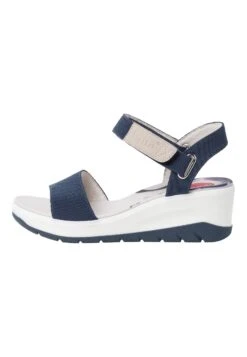 Jana Sandalen Met Plateauzool - Navy