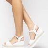 NeroGiardini Sandalen Met Sleehak - Bianco -Verfijnd Schoen Winkel 80b9e7300ccc4ac480607124bc9691cf