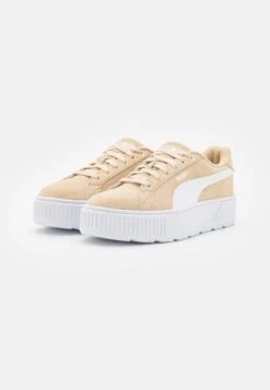 Puma Karmen - Sneakers Laag - Granola/White/Silver -Verfijnd Schoen Winkel 85efdcade9cd4b9483ce9b99854c31db