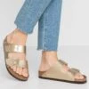 Birkenstock Arizona Bf Narrow - Pantoffels - Gold -Verfijnd Schoen Winkel 9137b2af78274b6eaa578efec7bad893
