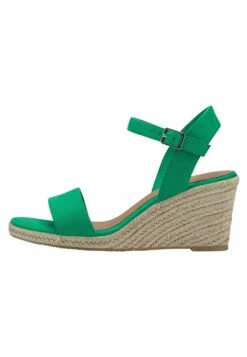 Tamaris Sandalen Met Sleehak - Green