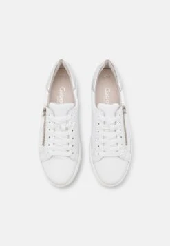 Gabor Comfort Sneakers Laag - Weiss/Silber -Verfijnd Schoen Winkel a5054847e2e4409fada4fe9879e21aa0
