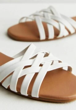 New Look Look Strappy- Muiltjes - White -Verfijnd Schoen Winkel b09f4ea183734f49a315a4808346b53d