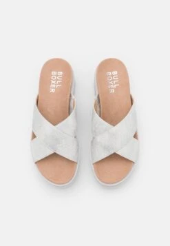 Bullboxer Muiltjes Met Hak - Silver -Verfijnd Schoen Winkel ba79662211a347e68f475e77989da1f9