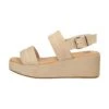 Sandalen Met Sleehak - Beige -Verfijnd Schoen Winkel c14e1376b52c4b49a747979a4d86446e