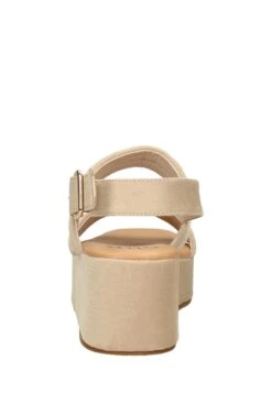 Sandalen Met Sleehak - Beige -Verfijnd Schoen Winkel c36026abec464150a56fa89779cccca5