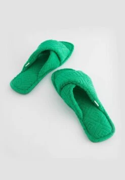 Next Towel Slider Standard - Pantoffels - Green -Verfijnd Schoen Winkel d18554c5dd724e68b2c5091deed06316