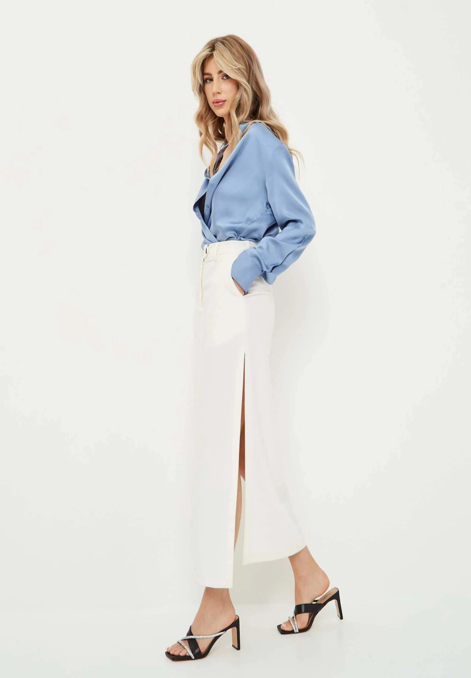 1659 - Cesare Gaspari High Heeled Sandals Leather High Heeled Sandals - Sandals - Cesare Gaspari - Muiltjes Met Hak - Black 6 1659 - Cesare Gaspari High Heeled Sandals Leather High Heeled Sandals - Sandals - Cesare Gaspari - Muiltjes Met Hak - Black - Afbeelding 4