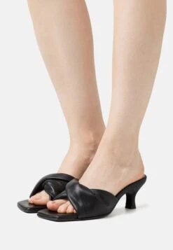 Selected Femme Ashley Twisted Mule - Muiltjes Met Hak - Black