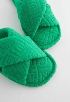 Next Towel Slider Standard - Pantoffels - Green -Verfijnd Schoen Winkel e0e4d236b5d7486eb45663b9a2ef1289