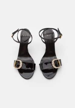 N°21 Sandalen Met Sleehak - Black 11 N°21 Sandalen Met Sleehak - Black -Verfijnd Schoen Winkel e49d1eccba104fe6acc5c9316083d944
