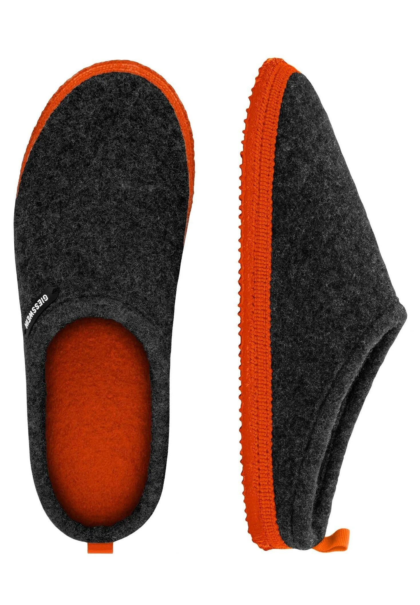 Giesswein Woolpops - Pantoffels - Anthrazit/Neonorange 6 Giesswein Woolpops - Pantoffels - Anthrazit/Neonorange - Afbeelding 4