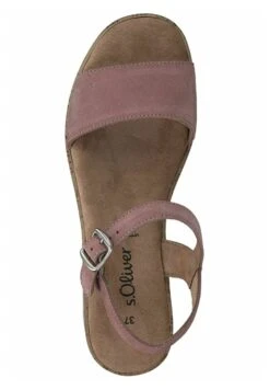 S.Oliver Sandalen Met Sleehak - Rose -Verfijnd Schoen Winkel edb1b771fbb0498eb01b93cd4d4f5ad7