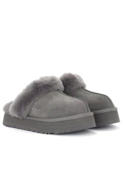 Ugg Disquette - Pantoffels - Grigio -Verfijnd Schoen Winkel f1d3a09077974415a091a4dd5bba83fb