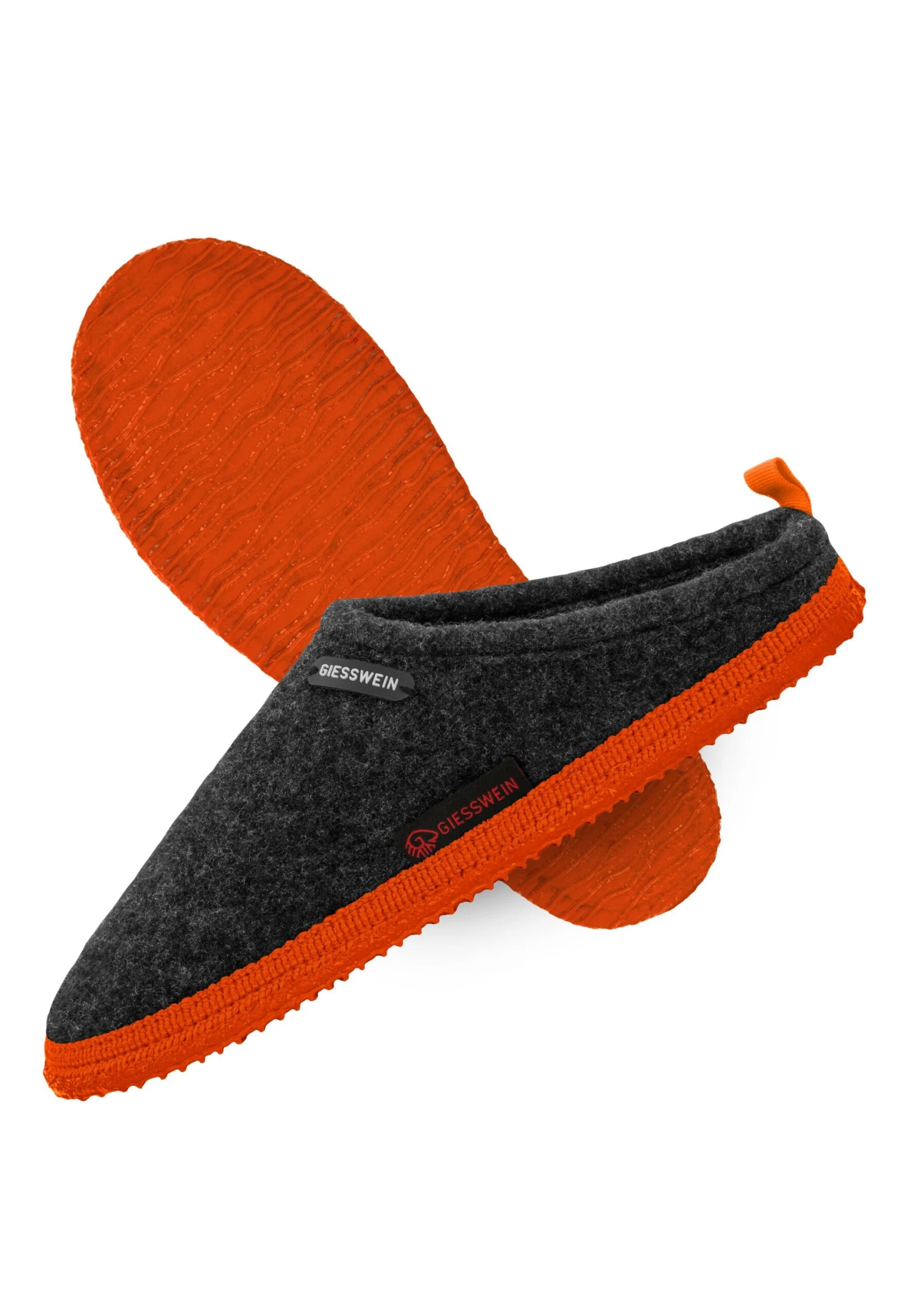 Giesswein Woolpops - Pantoffels - Anthrazit/Neonorange 10 Giesswein Woolpops - Pantoffels - Anthrazit/Neonorange - Afbeelding 8